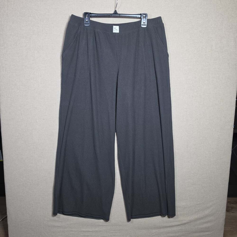 Cacique Sleep Lane Bryant Pajama Pants Womens 18/20 Ribbed Wide Leg Lounge
